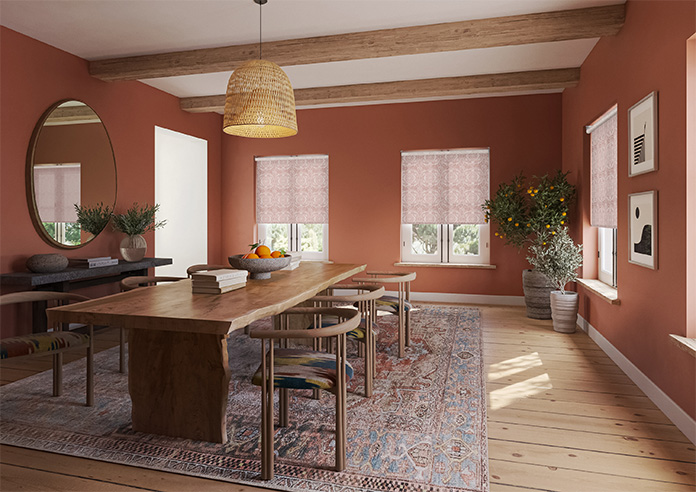 Tribe Mandala, Rust Orange - Twist&Fit Roller Blind - Image 7
